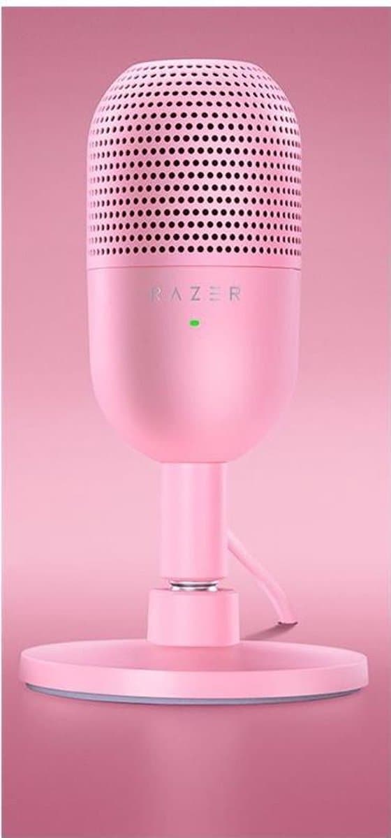 Razer Seiren V3 Mini - USB Gaming Microfoon - Ruisonderdrukking - PC - Roze/Quartz