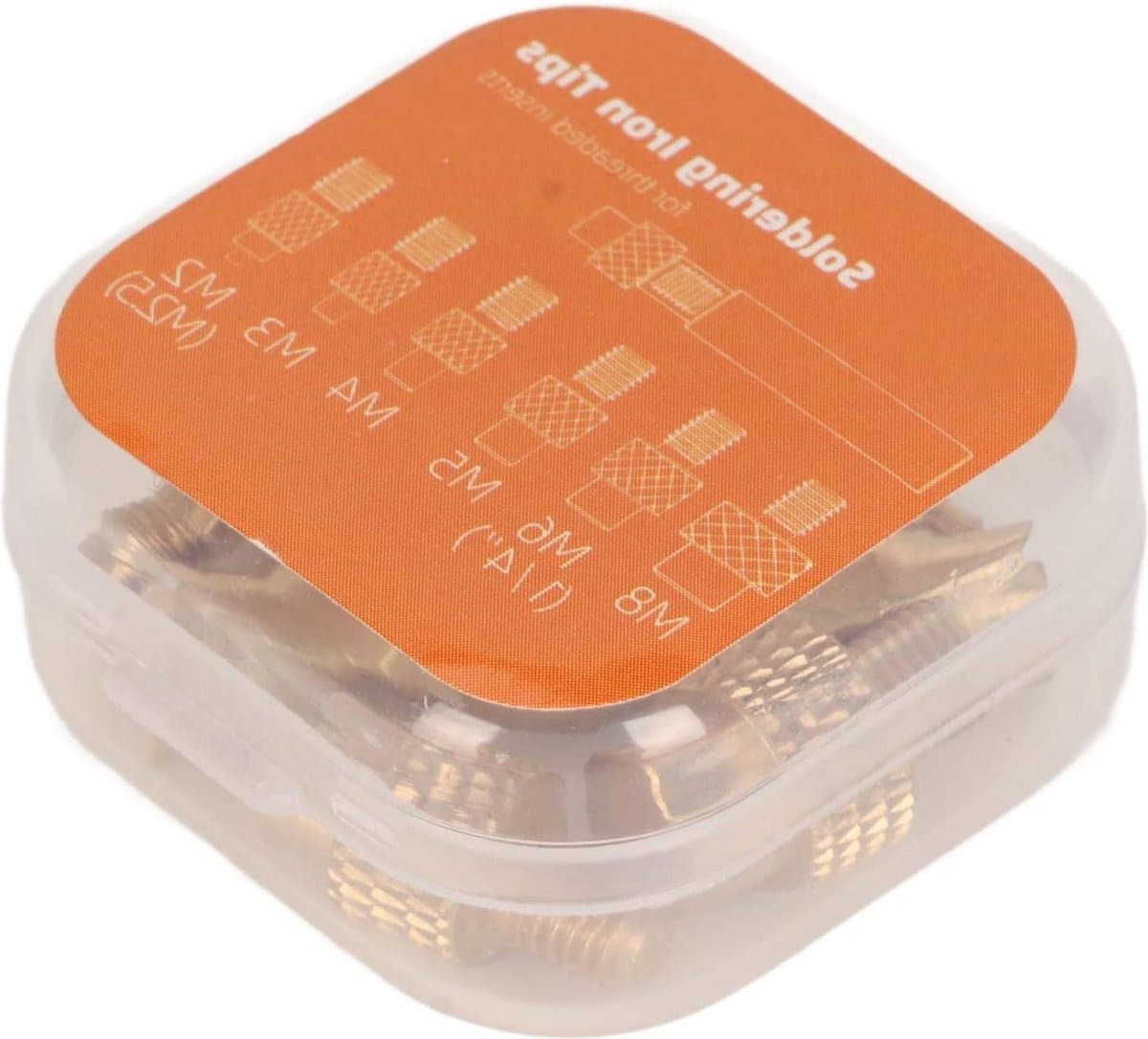 Universele Soldeertips M2-M6 Set van 6 - Heat Set Insert Tips voor 3D-printeronderdelen .