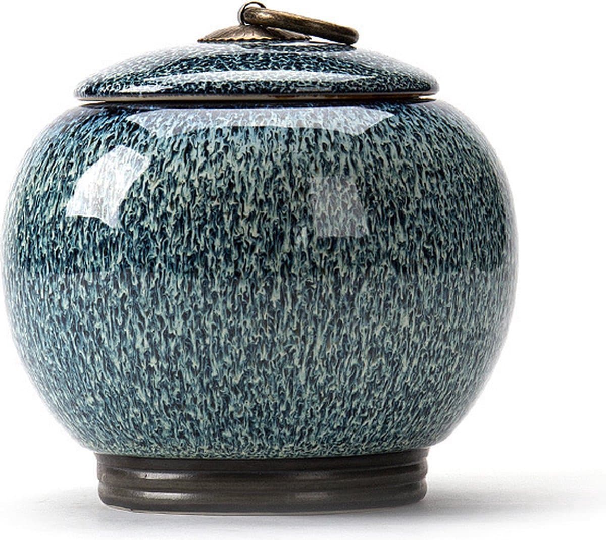 Luxe Begrafenis Urn - 720 ML - Urn - Mini Crematie Urn - As Urn - Voor Huisdieren, Honden, Katten of Menselijk As - Crematie As - Mini Urn - BLAUW