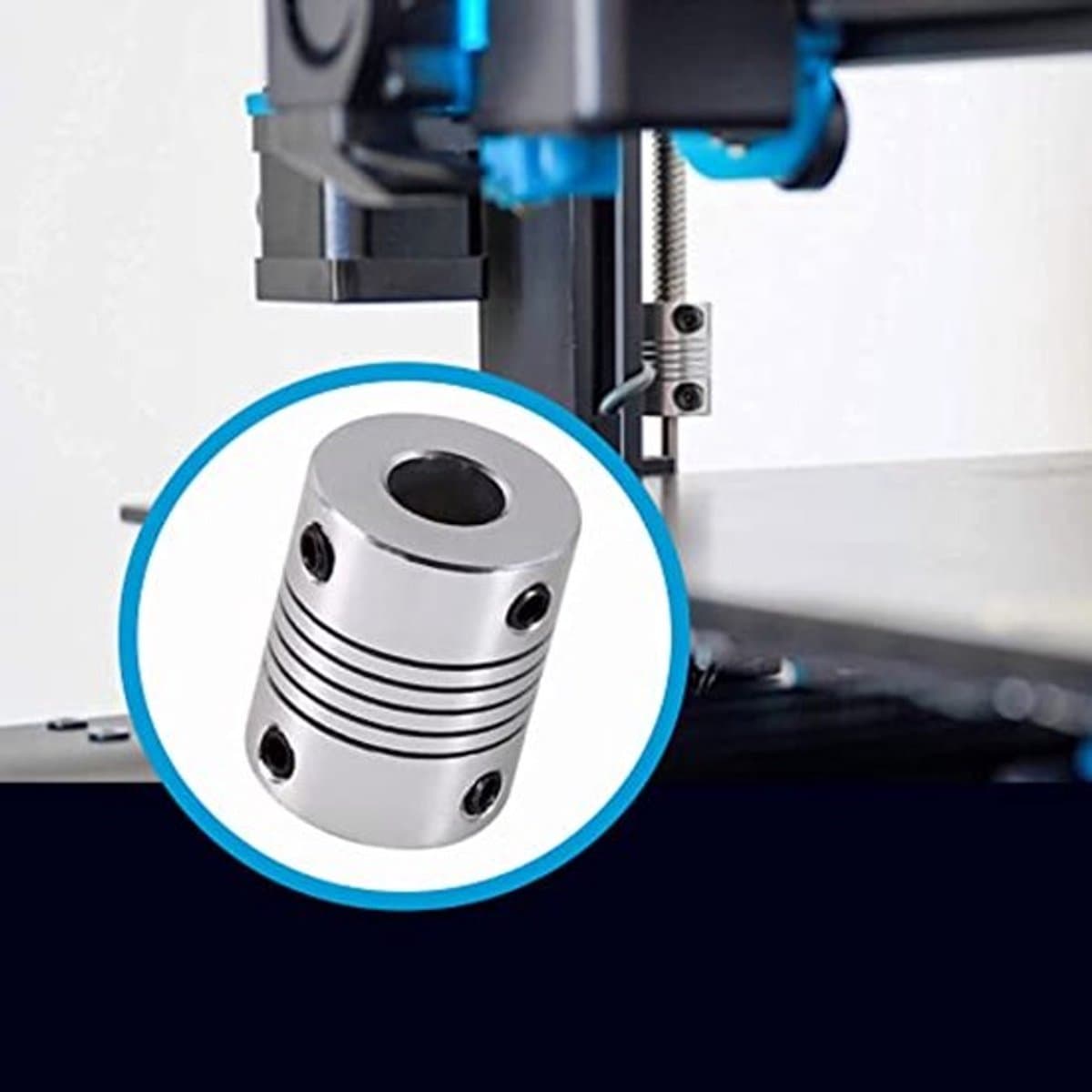 6 x 8mm Flexibele Klemmond As, Koppeling CNC Steppermotor Koppeling Router