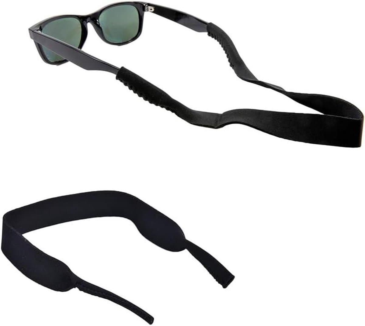Brillenkoortje - Sportband - Sportieve Activiteiten - Verstelbaar Neopreen - 40 cm - Zwart