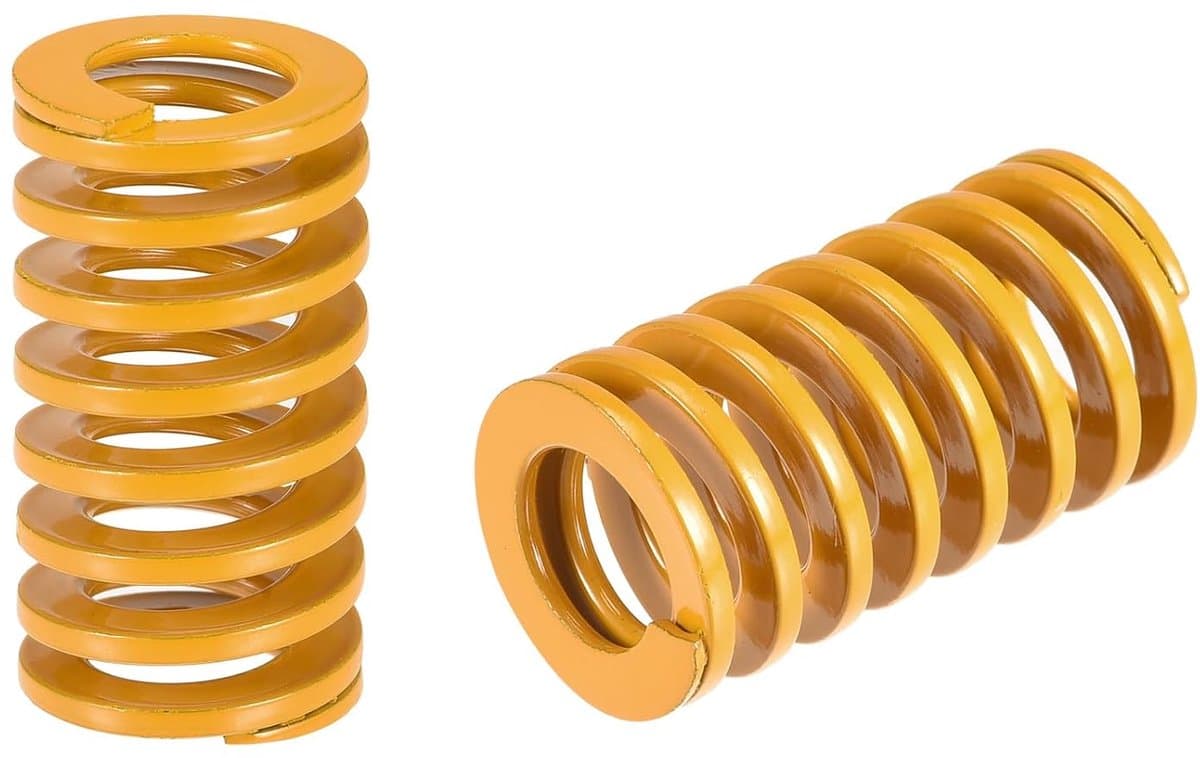sourcing map 2 stuks matrijzen veer 20 mm 35 mm lichte belasting printplaat voor 3D-printer deel geel