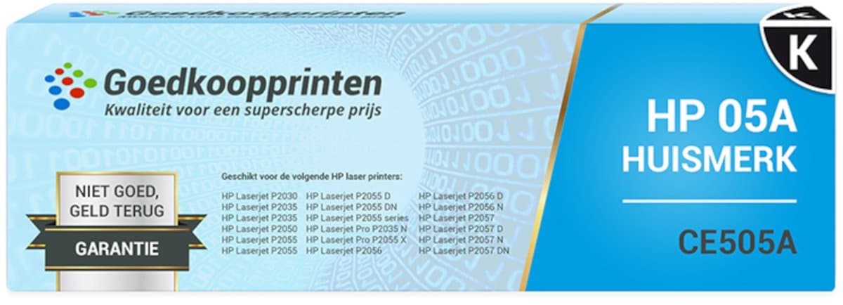 Huismerk voor HP CE505A toner / HP 05A toner cartridge Zwart (2.750 afdrukken)