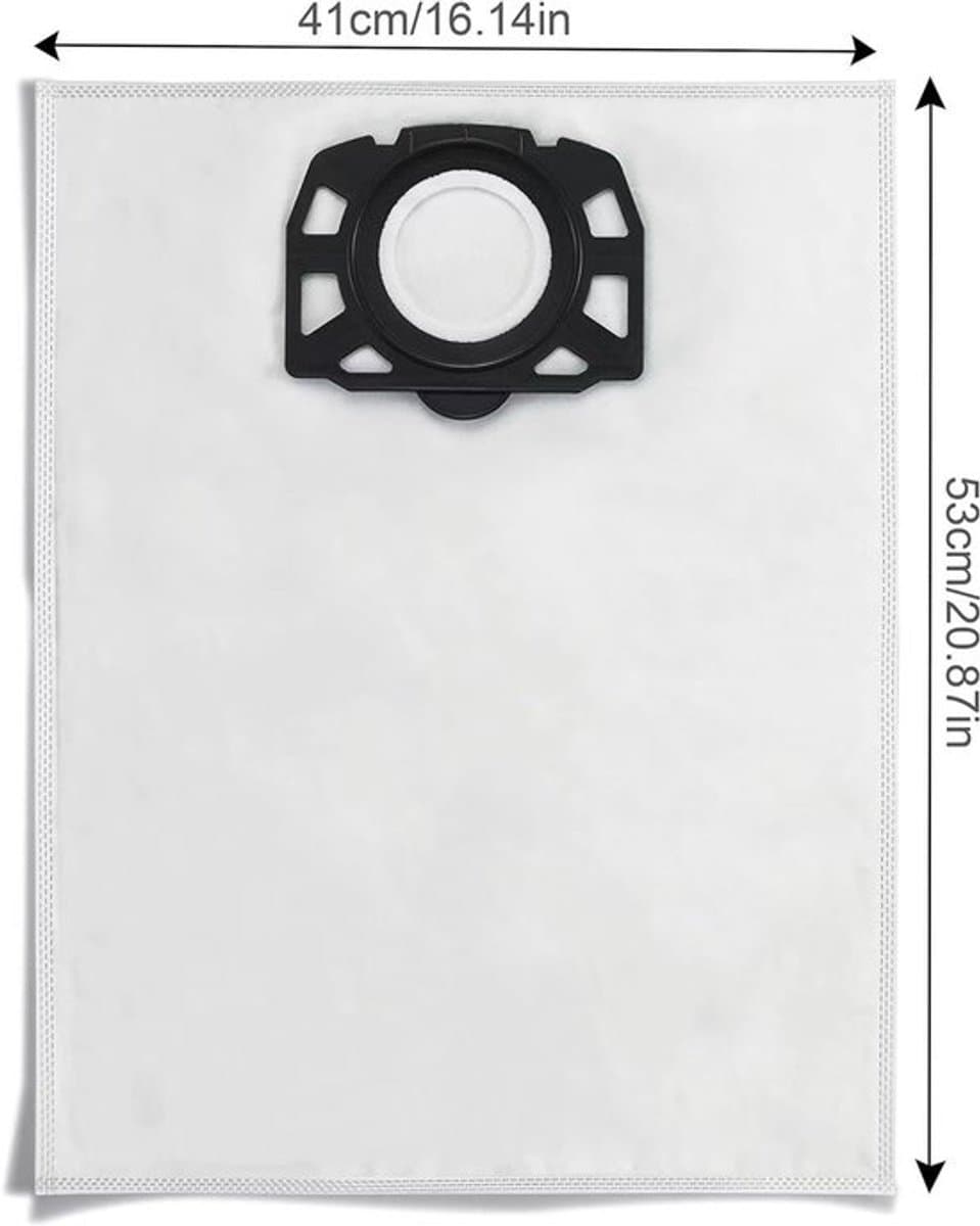10-delige set stofzakken geschikt voor stofzuigers van geschikt voor Karcher WD4, WD5/WD6/MV4/V5/V6
