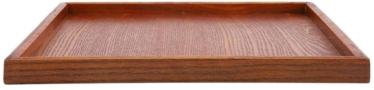 Inovra- Dienblad Hout - Massief Handgemaakt - Dienblad Vierkant - Antislip - 30x30cm - Praktisch Keukengereedschap - Eenvoudig te Reinigen - Servies