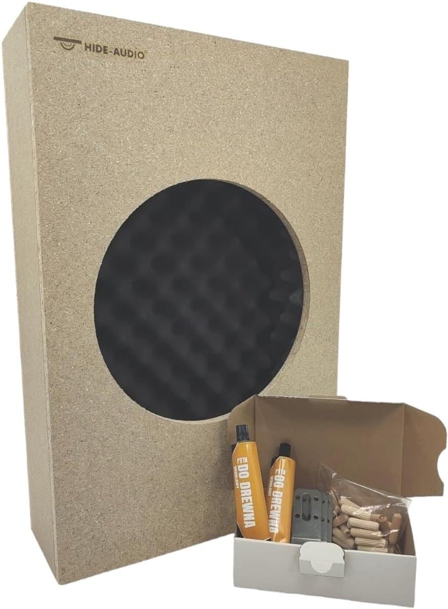 Akoestische Behuizing - Speaker Kast - Installatie Speakers - Zelfmontage - 50 x 33 x 12 cm - Zwart