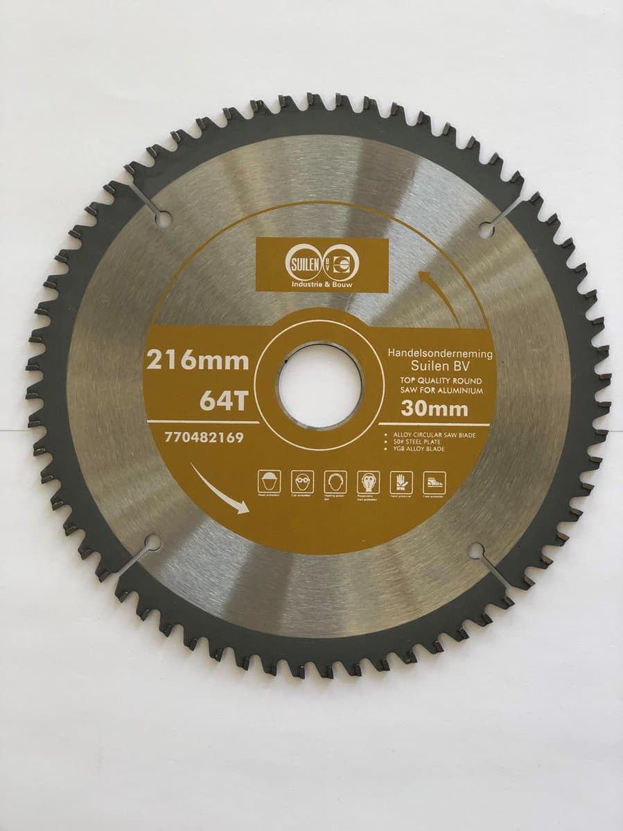 Suilen Zaagblad voor ALU 216 mm 64T Asgat 30 mm