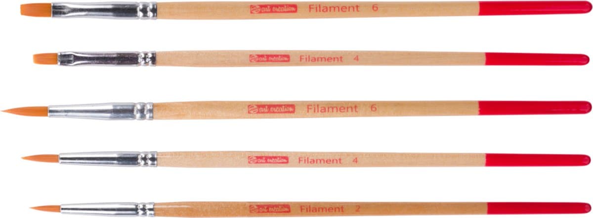 Aquarelpenselen 5 stuks Polyester Haren