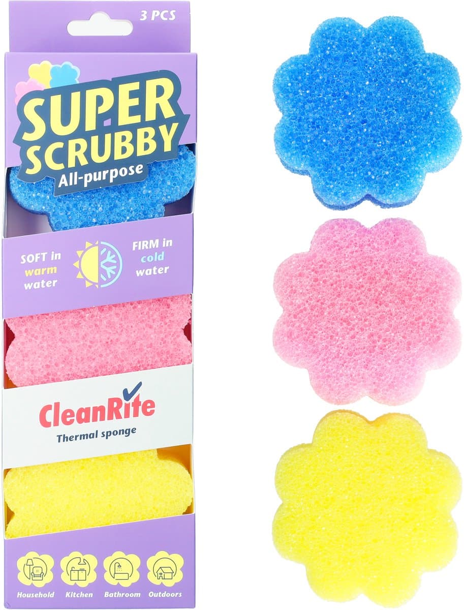 Super Scrubbing Super schuurspons - 3 stuks
