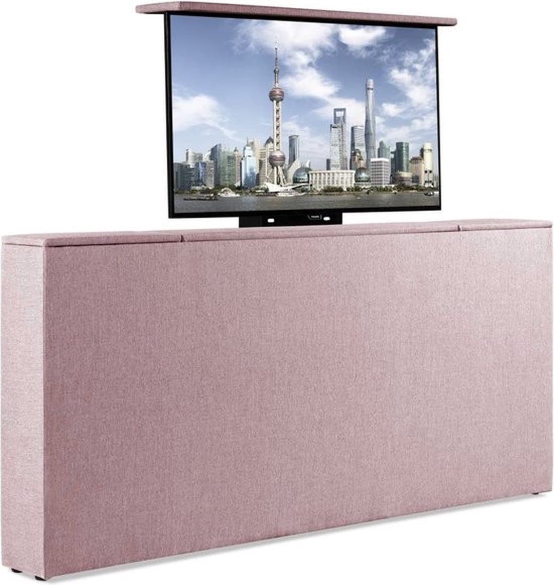 Bedonderdeel - Sweet Sleep TV-Lift meubel Voetbord - Max. 43 inch TV - 130 breed x85x21 - Roze