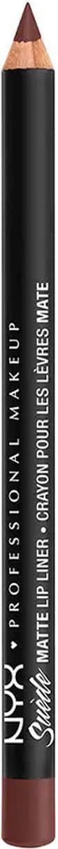 Nyx Professional Makeup Suede Matte Lip Liner - Cold Brew - Mat Lippotlood - Donkerbruin