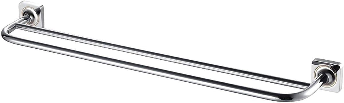 Badkamer Handdoekhouder - Handdoekenrek - Ruimte Besparen - Roestvrij Koper - 63cm Lengte - Zilver