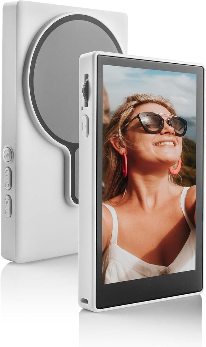 Vlog Monitor - Touchscreen Scherm - Betere Video Kwaliteit - Draadloze Bediening - 3.97 Inch - Wit