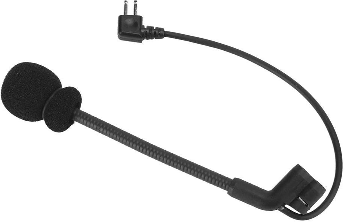 Zerone Black Z Tactics Microfoon - Duidelijke Geluid, 2 Pin MIC voor Comtac II H50, Geluidsreductie Headset