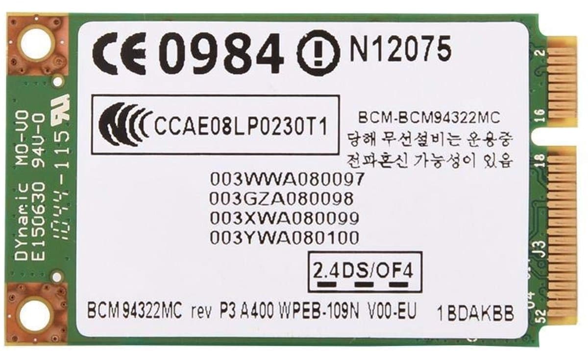 Allecto 2.4G + 5G Dual Band PCI E Card, Wireless Network Card, Mini WIFI Card for HP/Dell/Asus/HEDY etc. Compatible with a transfer rate of 300Mb