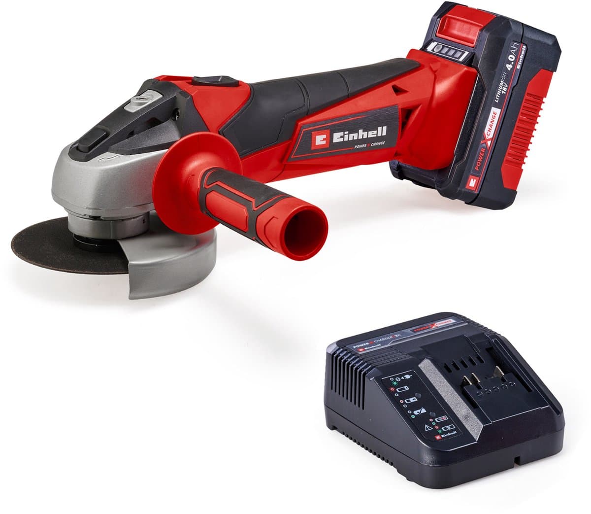 Einhell Power X-Change draadloze haakse slijpmachine - 115 mm, 18 V