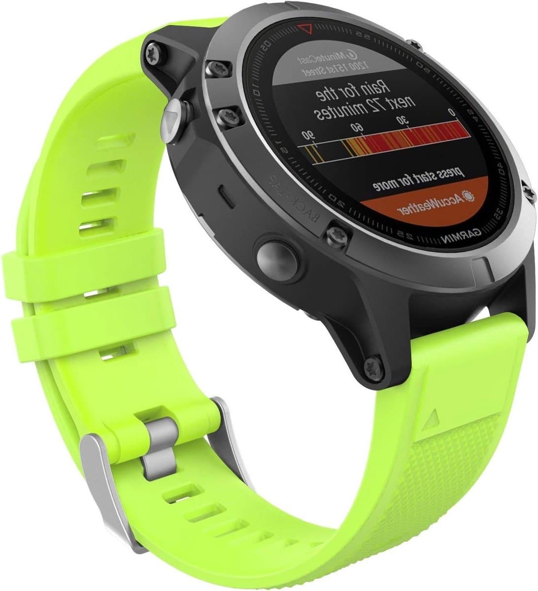 Zachte Silicoon Horlogeband 22mm Geschikt voor Garmin Fenix 5/5 Plus/6/6 Pro en Forerunner 935, Comfortabele Vervangband voor Slimme Horloges