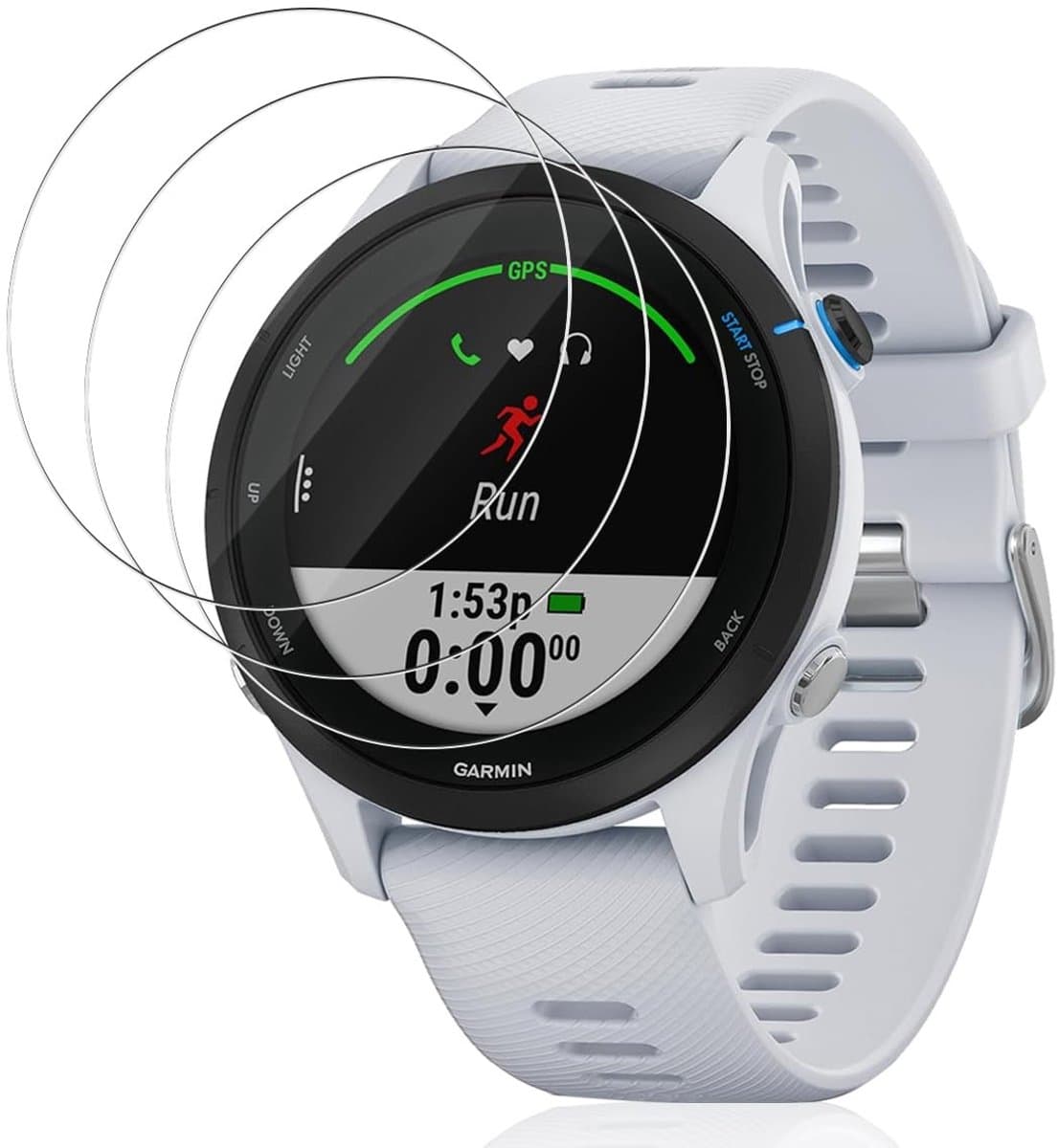 NTHProducts - Garmin Forerunner 255 - Tempered Glass - Volledige bescherming - Transparant - Schermbeschermer - Scratch Resistant - Geschikt voor smart...