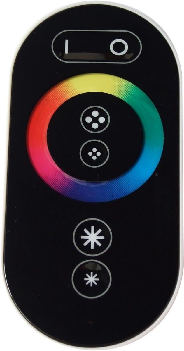 LED RGB Controller - Dimmer Afstandsbediening - Sfeerverlichting Instellen - One-Touch Kleurkeuze - 9 x 27 x 7 cm - Zwart
