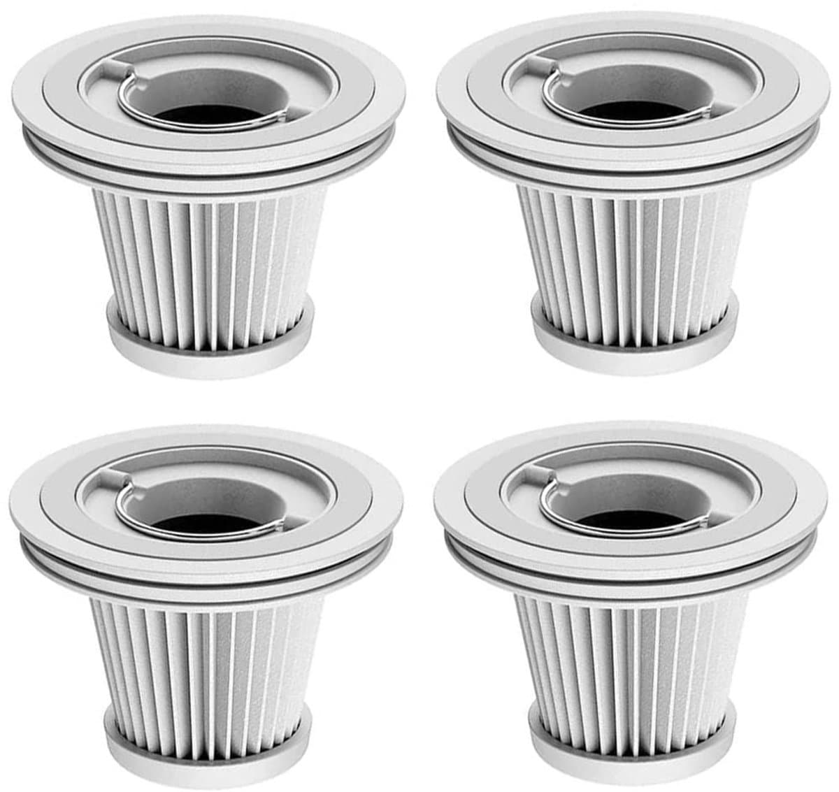 aladdien - HEPA-filters - 4 stuks - Hoogwaardige luchtfilters - Geschikt voor stofzuiger - Effectieve stofverwijdering - Ideaal voor thuis en auto