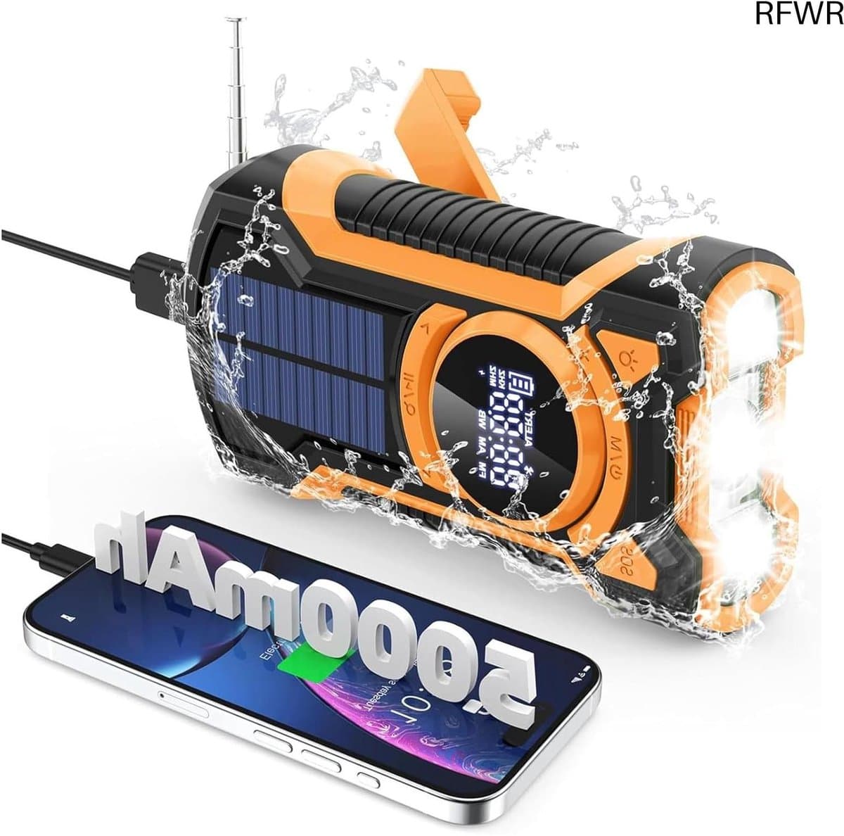 Noodradio Solar - Opwindbare Radio - Draagbare Radio - zonneenergie