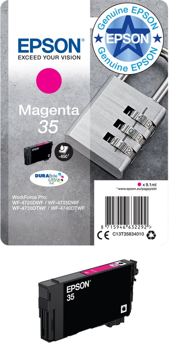 Original Ink Cartridge Epson 35 (16,1 ml) Magenta