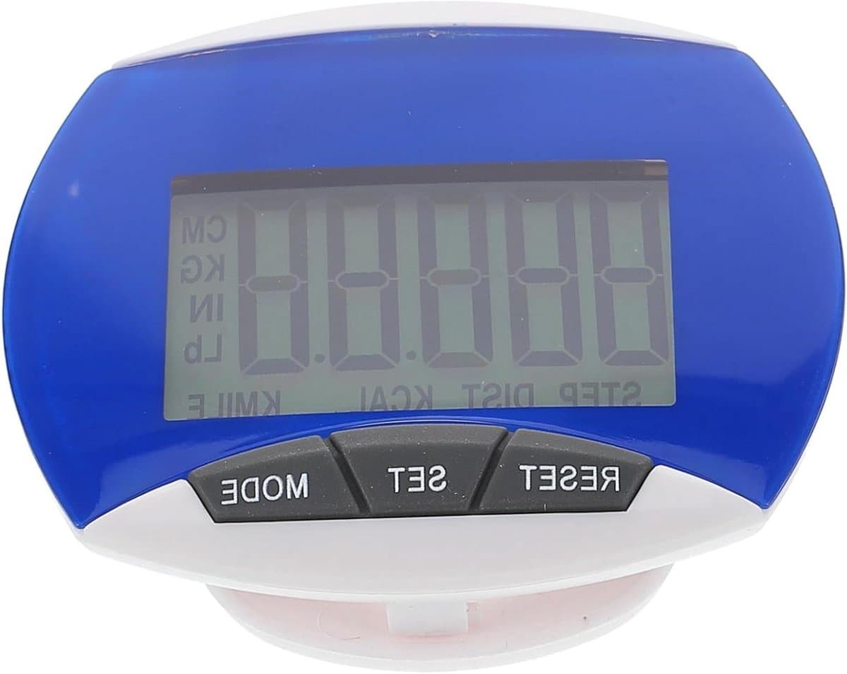 Elektronische Stappenteller - Wandelcomputer Fitness Tracker - Gezondheid Monitoren - Zeer Nauwkeurige Sensoren - 6.38 x 5.40 x 2.50CM - Blauw