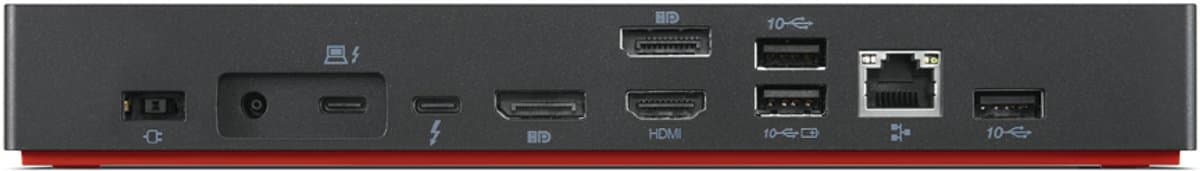 Lenovo ThinkPad Thunderbolt 4 WorkStation Bedraad Zwart, Rood