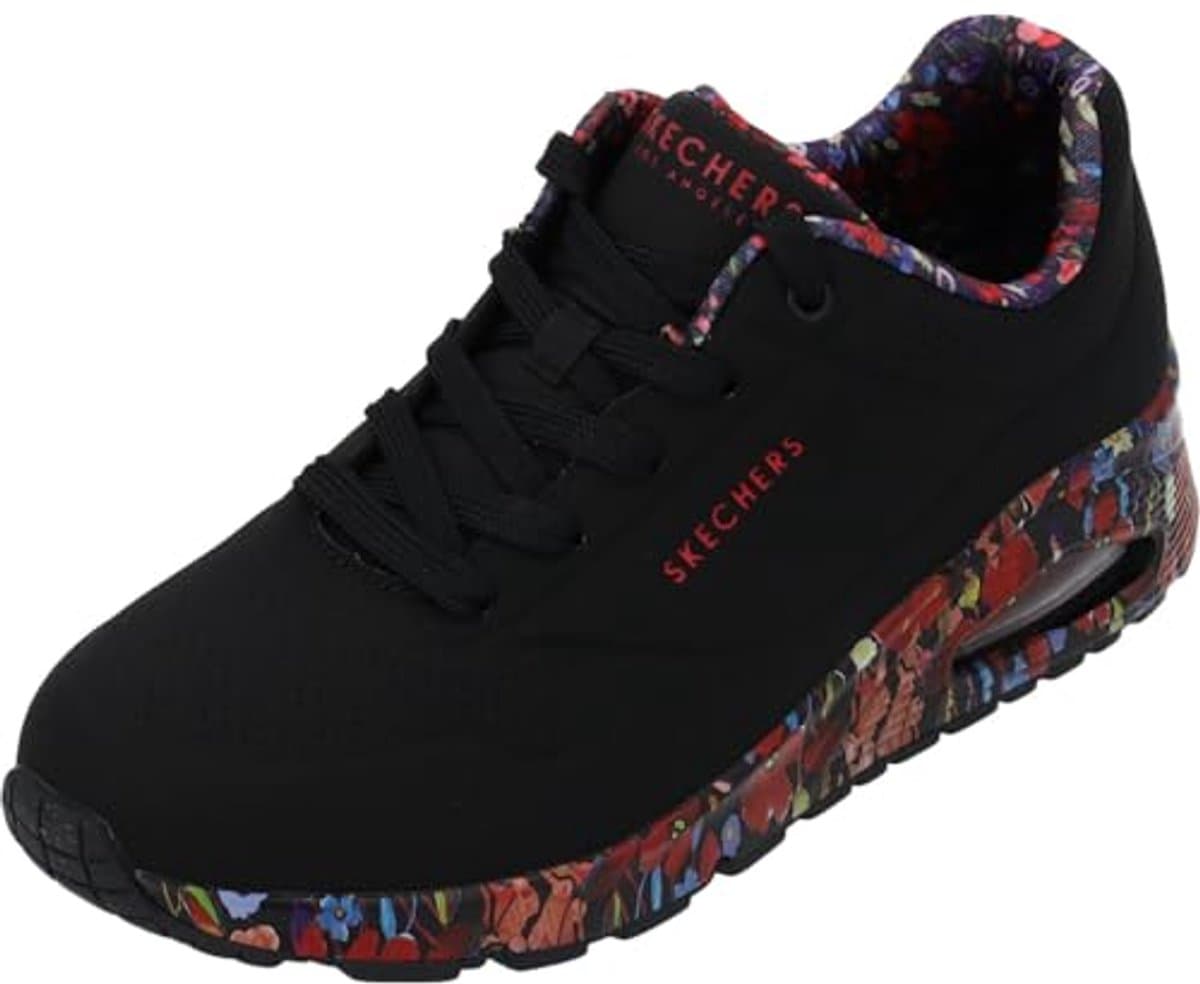 Dames Sneakers met Floral Print - Comfortabele Lace-up Trainers