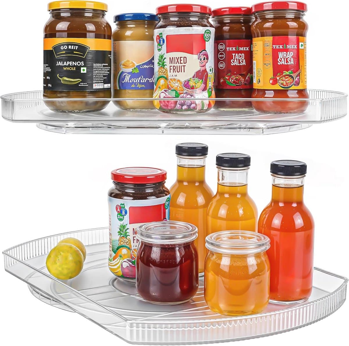 Draaitafel en Organizer voor Koelkast - Handige Roterende Lazy Susan voor Gemakkelijk Toegang tot Voedsel - 42 x 28 cm