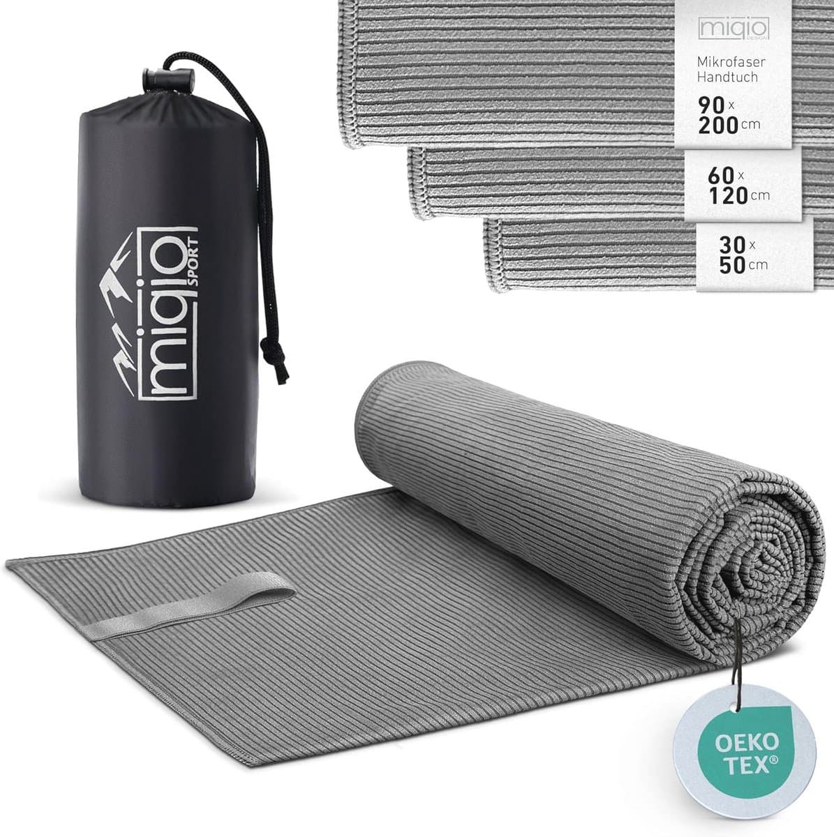 Ultralichte Microvezel Handdoek - Sneldrogend en Compact voor Sport en Reizen - 60 x 120 cm