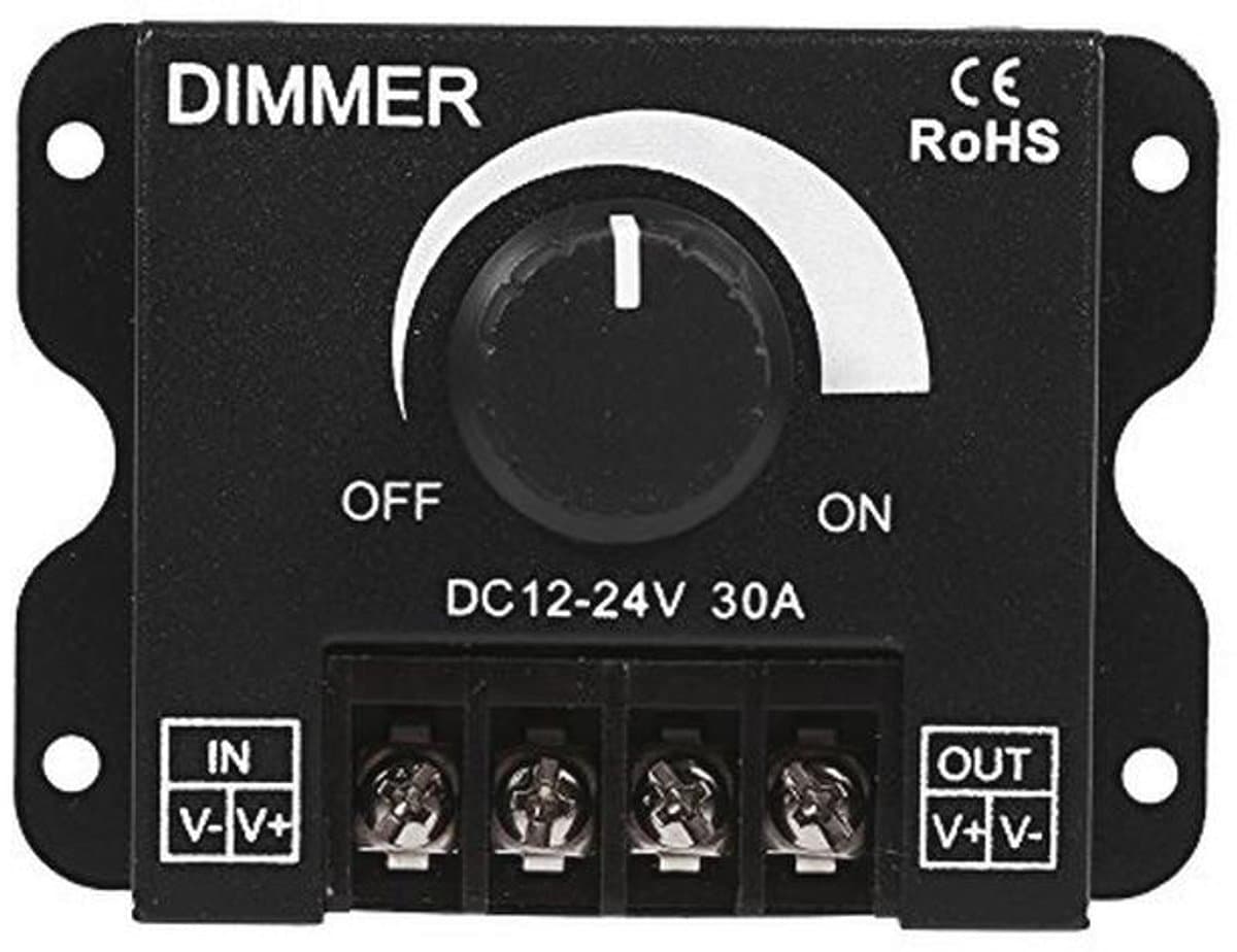 Dimbare LED Schakelaar Controller 12V-24V 30A - Verstelbare Helderheid voor LED Strips
