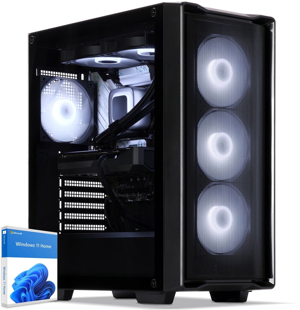Sedatech Advanced Gaming PC Waterkoeling Compact • Intel i5-10600KF 6x 4.1GHz • Geforce RTX5060Ti 16Gb • 32Gb RAM • 1Tb SSD M.2 • WiFi • Windows 11 • Desktop computer
