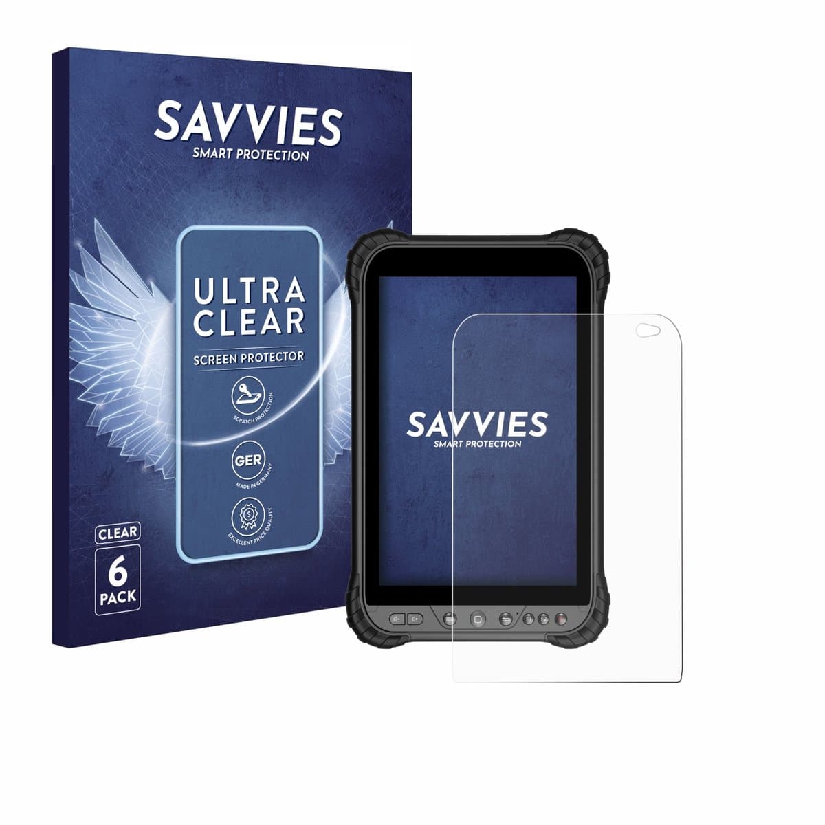 Savvies - Screenprotector voor Zoomsmart A8004 Series - Folie Beschermfolie transparant 6 Stuks