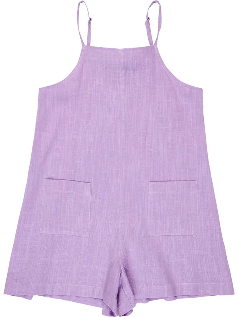 Roxy Lavender Haze Rg Mouwloze Romper Paars 14 Years Meisje