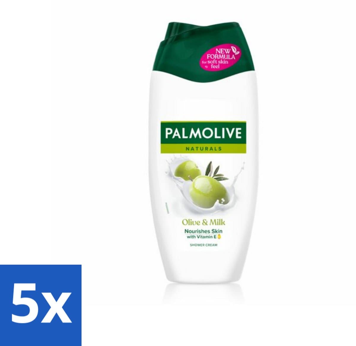Palmolive Douchecreme Naturals Olijf & Melk 250 ml - Bulkverpakking - 5 stuks