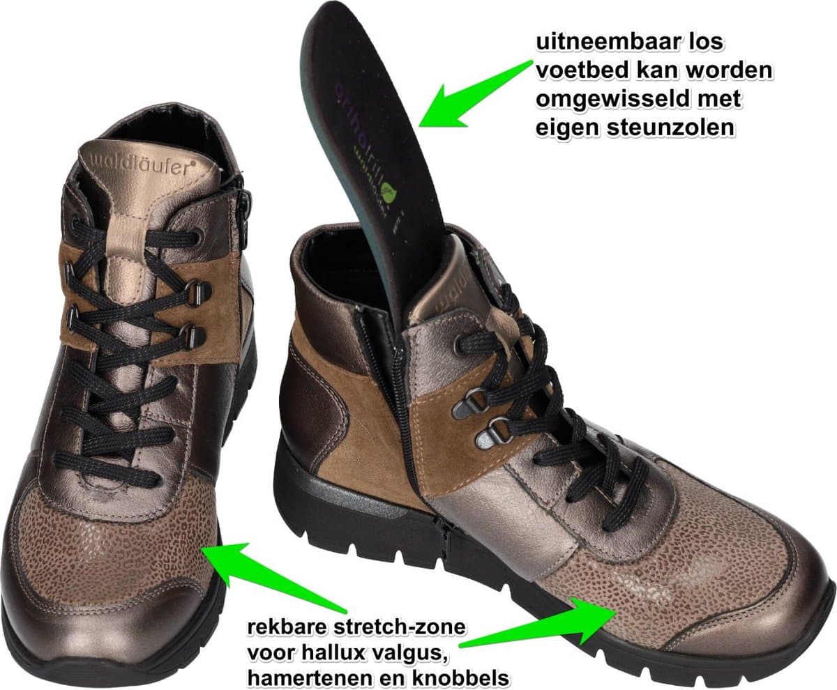 Waldlaufer -Dames - taupe - sneakers - maat 37.5