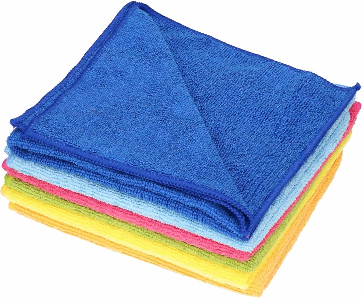 Sorbo Microvezeldoeken gekleurd - 18x stuks - 40 x 40 cm - Vaatdoeken microvezel - Micorvezeldoekjes