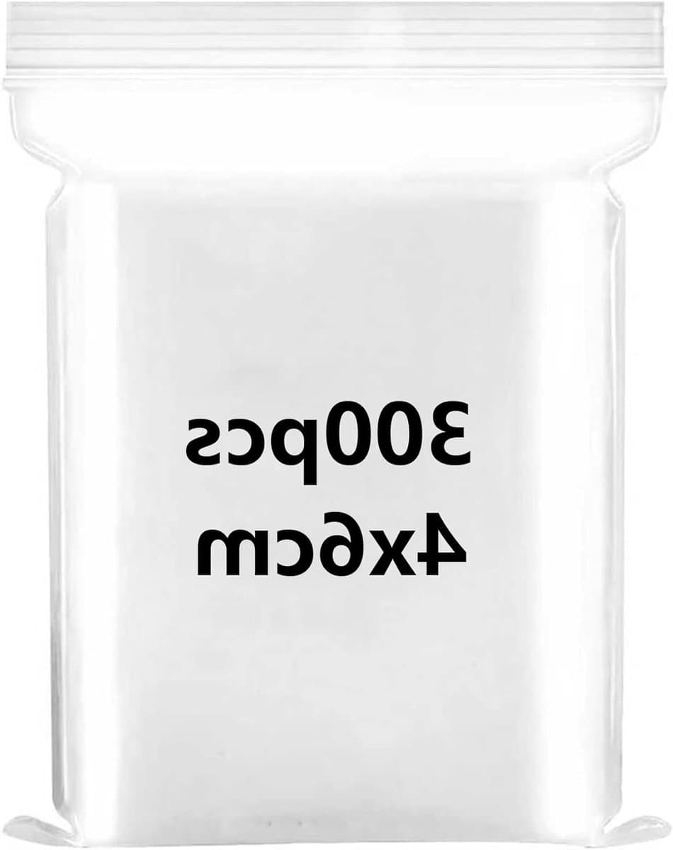 Mini Sealbare Plastic Zakjes 300 Stuks - 4x6 cm Transparante Ziplock Bags voor Opslag van Sieraden, Snoep en Kralen