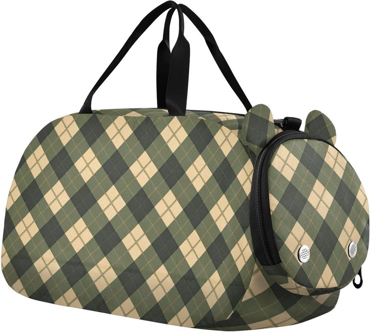 Dambord Plunjezak - Weekendtas Sporttas - Sport en Reizen - Met Schoenenvak - 46 x 20 x 225 cm - Grijs-groen