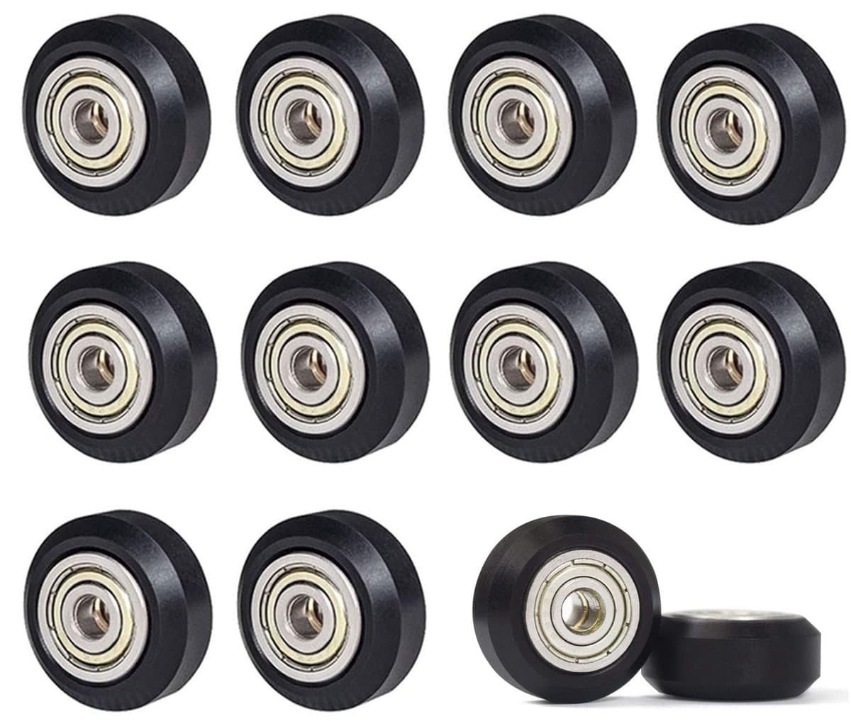Dailygoods- 3D-printerwielen 12 Stuks - V-slot Wielen - POM Wiel - Loopwielen - Compatibel met Creality Ender 3 - Duurzaam Materiaal