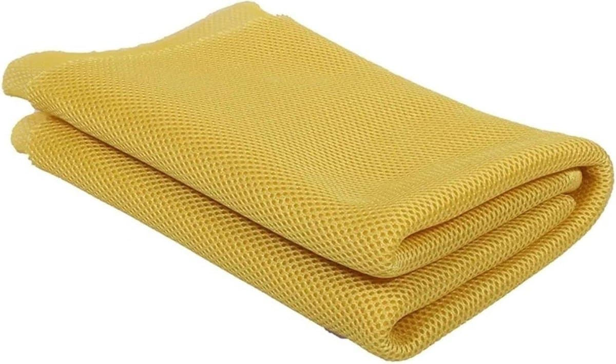 Luidspreker Doek - Speaker Grill - Muziek Genieten - Hoge Doorlaatbaarheid - 1.5 x 0.5m - Geel