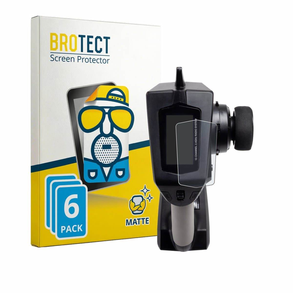 BROTECT - Screenprotector voor Spektrum DXC Plus - Folie Beschermfolie matte 6 Stuks