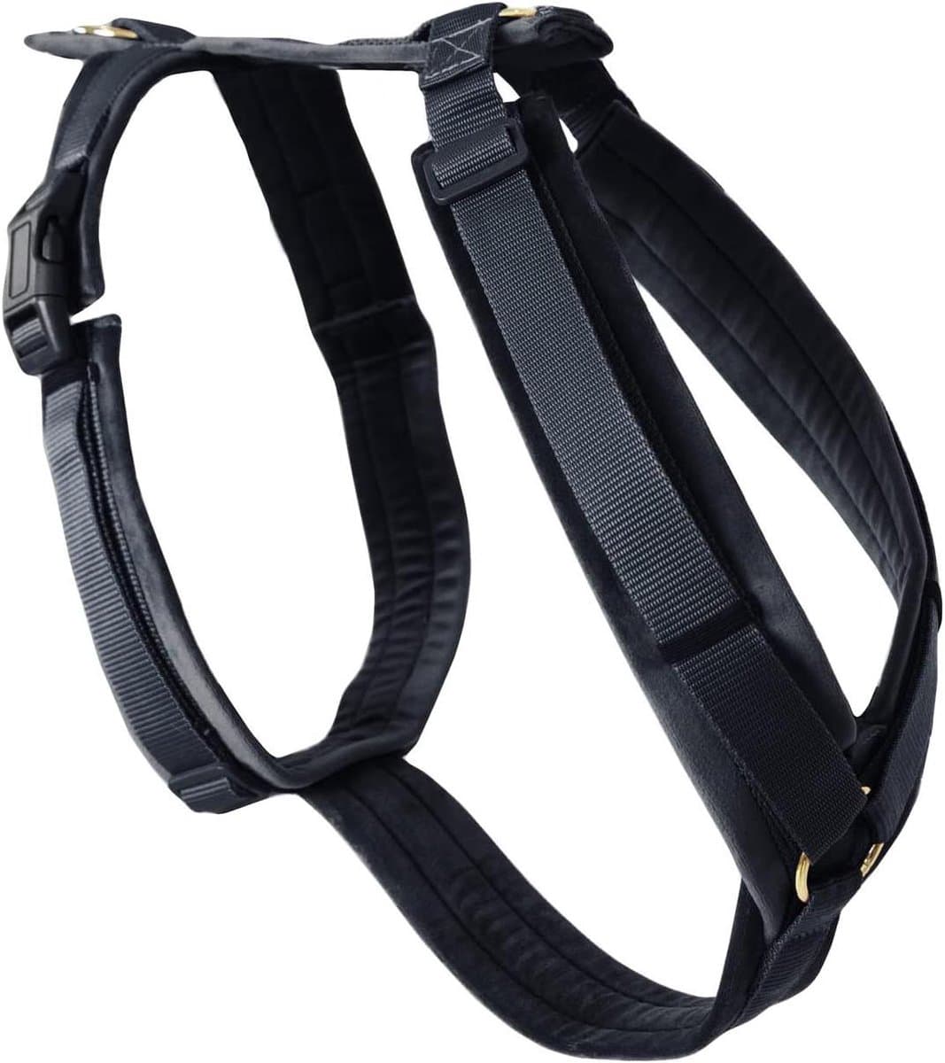 Hondentuigje Actief - Harnas Hond - Comfortabele Wandelingen - Betere Drukverdeling - L 38-58cm - Zwart