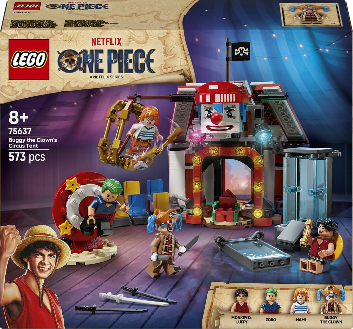 LEGO ONE PIECE 75637 Circustent van Buggy de Clown