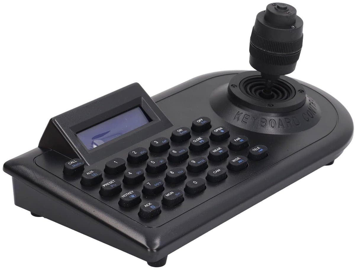 Zeynomax - PTZ-controller - CCTV-camera-controller - 3D-joystick met LCD-scherm - Compatibel met netwerkcamera's - Voor openbare veiligheid - Ideaal..