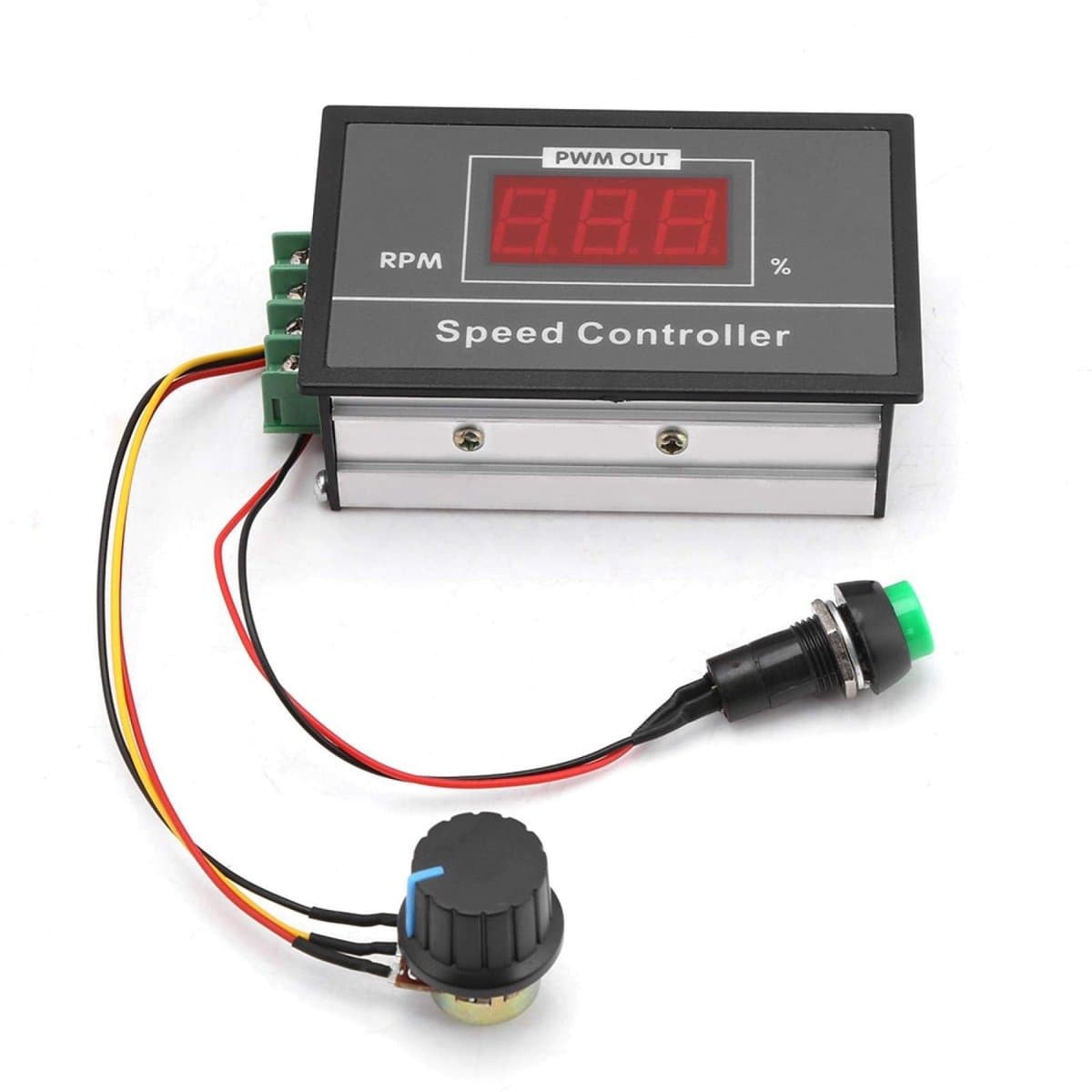 Allecto - Motor Controller - DC Motor Speed Controller - Eenvoudige installatie - Verstelbare snelheidsregeling - Geschikt voor DC 6-60V - Comp..
