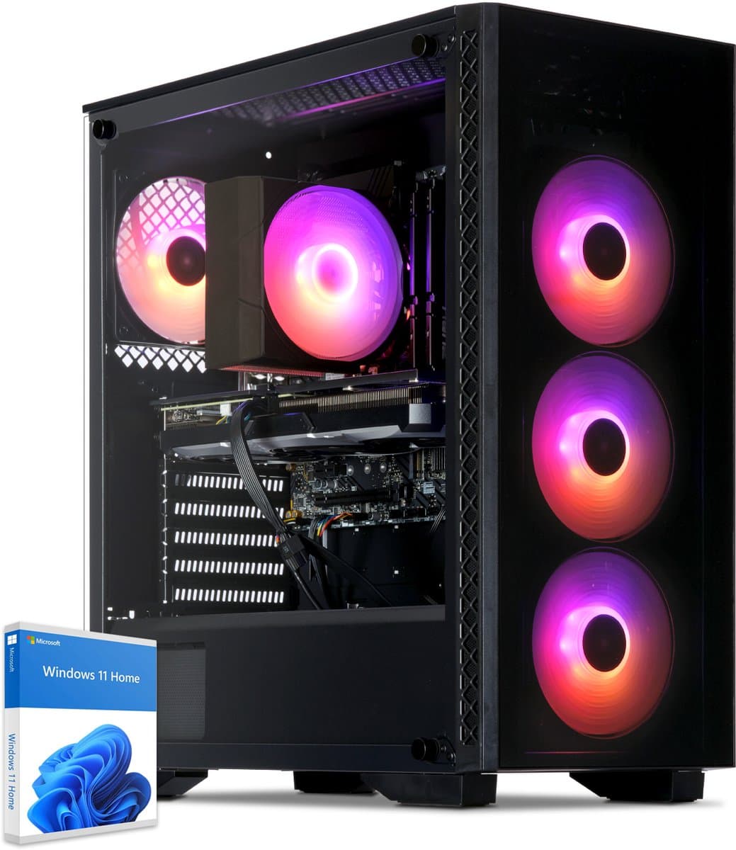 Sedatech Advanced Gaming PC ATX • Intel i5-12600KF 10x 3.7GHz • Geforce RTX5070Ti • 32Gb DDR5 • 2Tb SSD M.2 • WiFi • Bluetooth, USB C • Windows 11 • Desktop computer