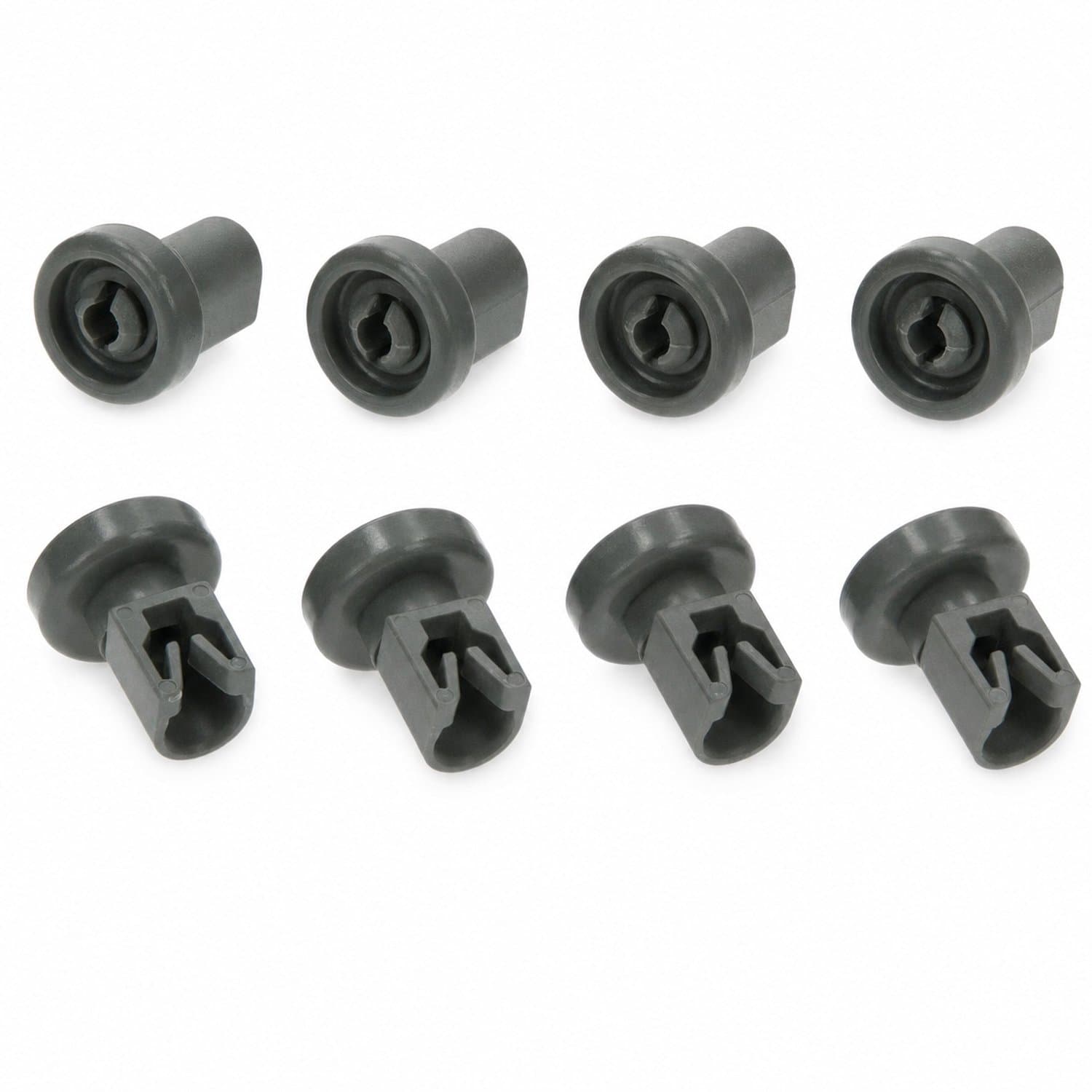 Vaatwasserwieltjes bovenkorf - Vaatwasser wieltjes bovenkorf Ikea - Vaatwasser mand wieltjes - 24 mm - 8 stuks - STEGGER