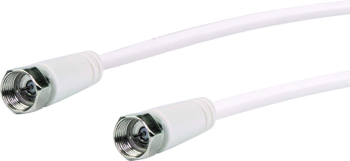Schwaiger KVC15 532 coax-kabel 1,5 m F Wit